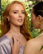 Linked T-Bar Necklace (Silver)