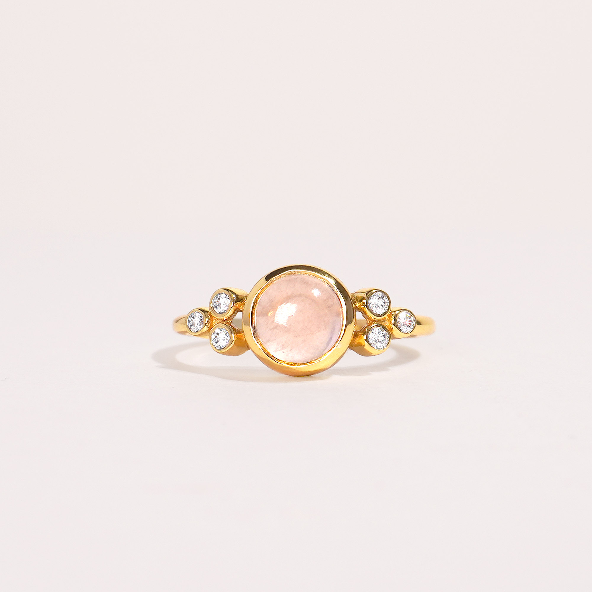 Rose Quartz Ring (Gold)