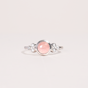 Rose Quartz Ring (Silver)