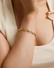 Oval Link Bracelet (Gold)