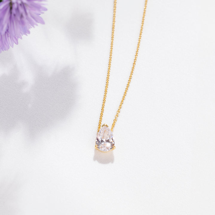 Pear Drop Necklace (Gold)
