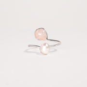 Everly Pearl Ring (Silver)