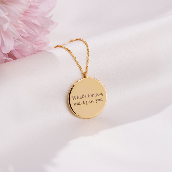 Personalised Gold Coin Necklace