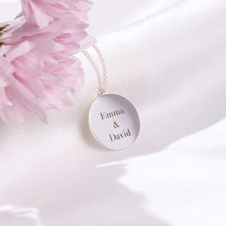 Personalised Silver Coin Necklace