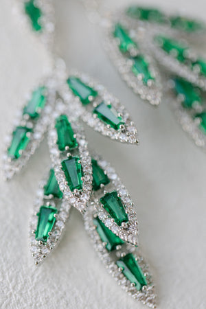 Willow Earrings - Emerald