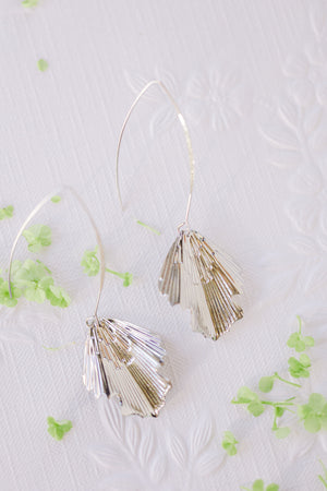 Pretty in Pleats Earrings (Silver)