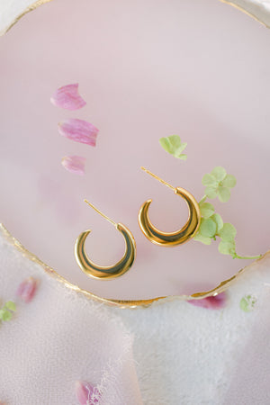 New Moon Earrings (Gold)