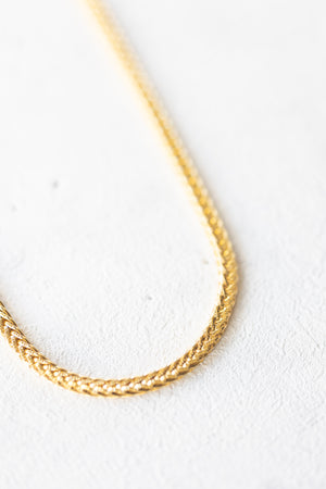 Plaited Necklace - Gold