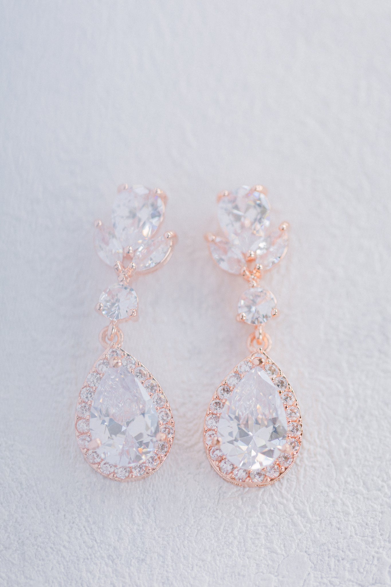 Bedazzled Earrings (Rose Gold)