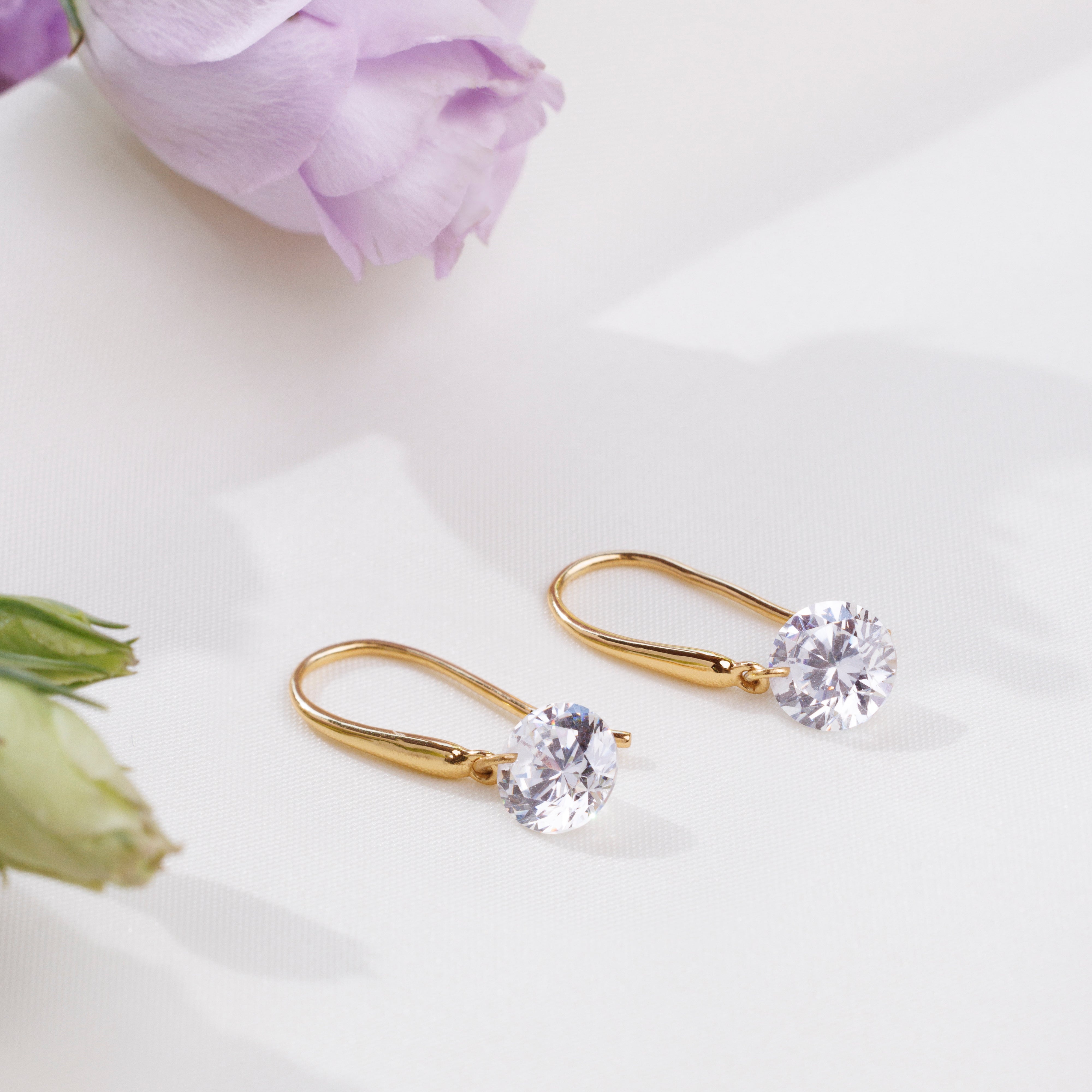 Diamond Burst Earrings (Gold)