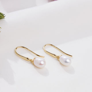 Mini Pearl Earrings (Gold)