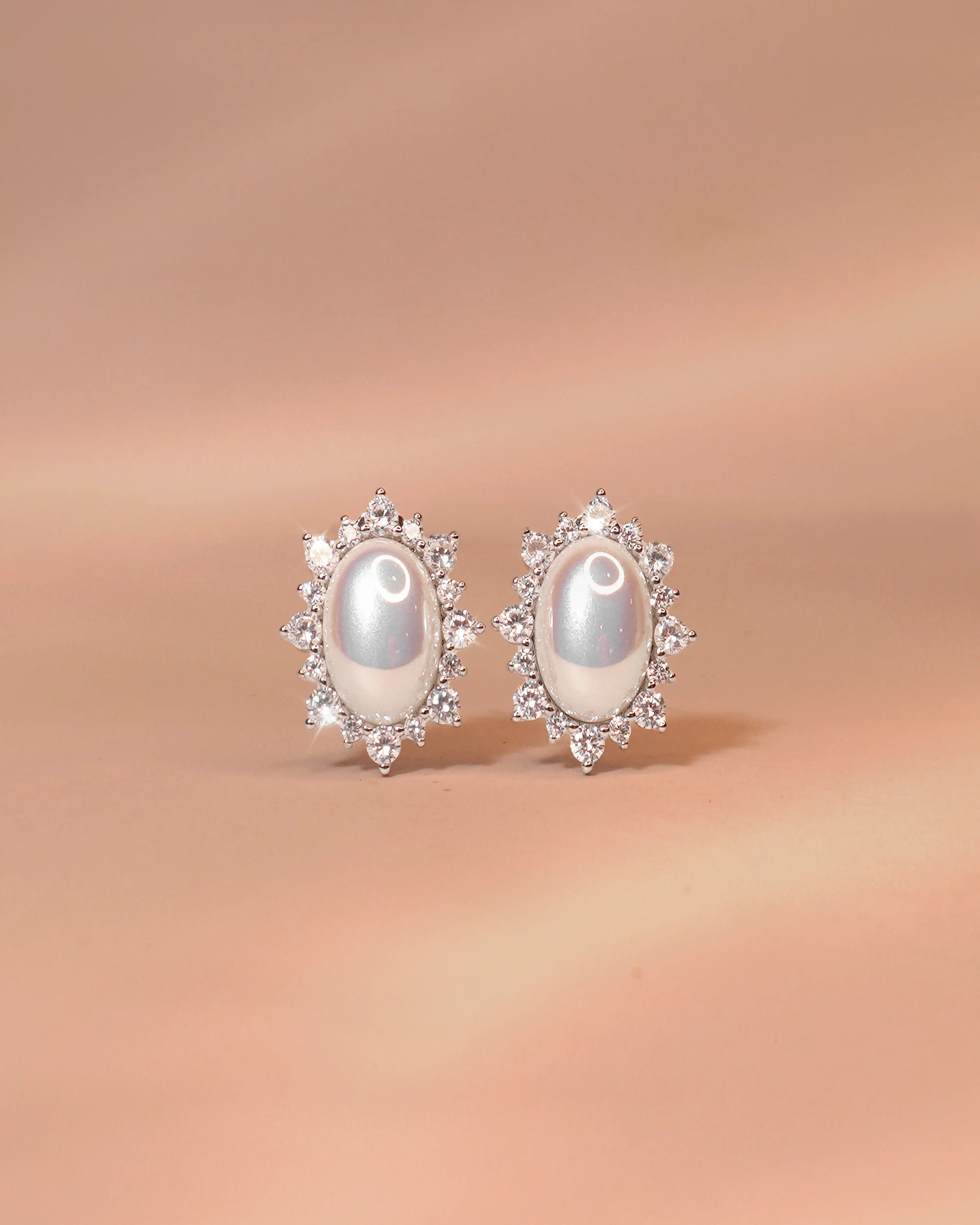 Vintage Cluster Earrings (Silver)