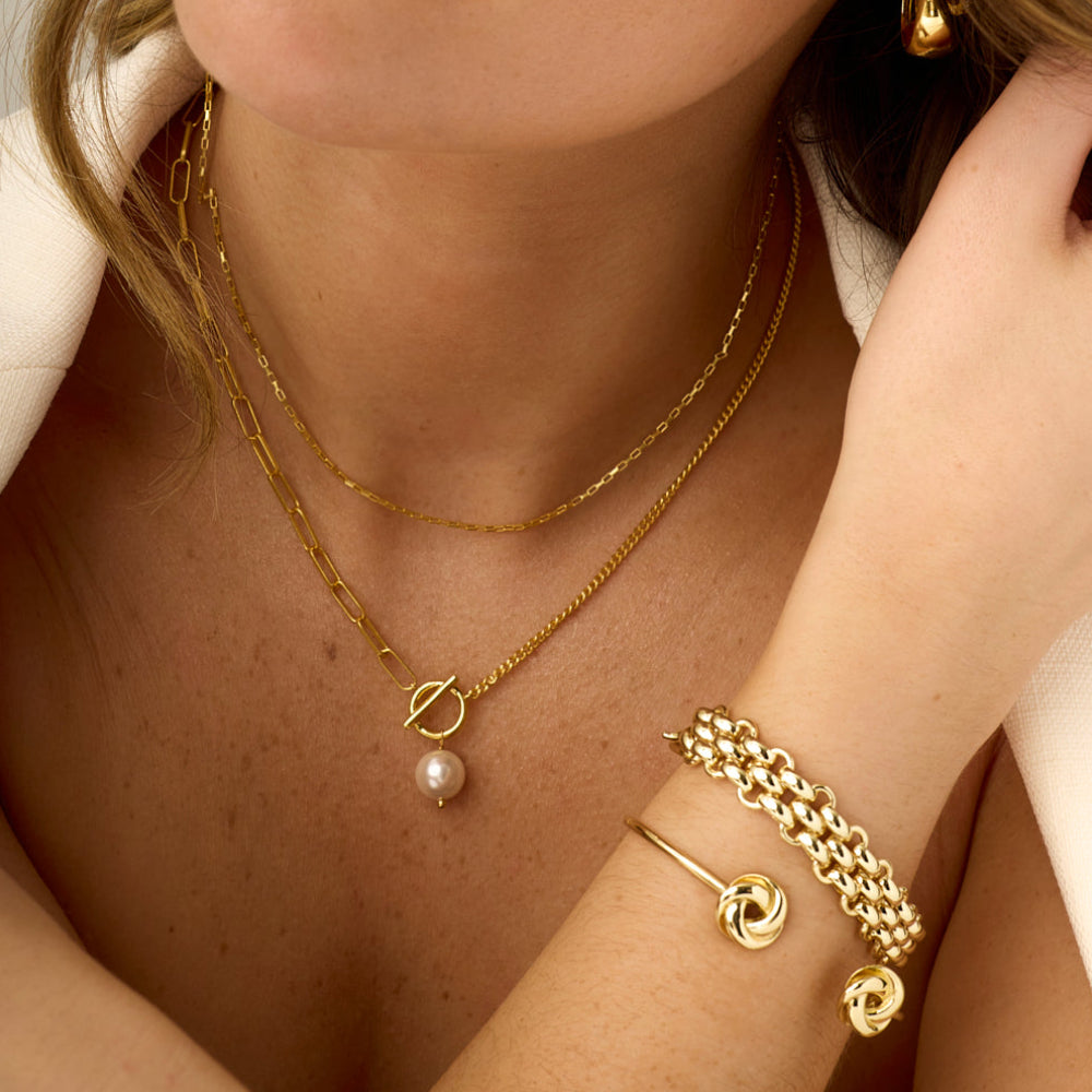 Double Knot Bangle - Gold