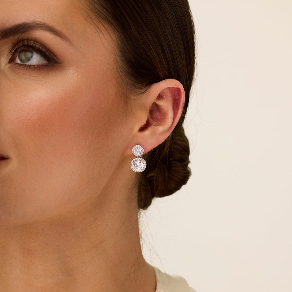Clip On Shimmer & Shine Earrings - Silver