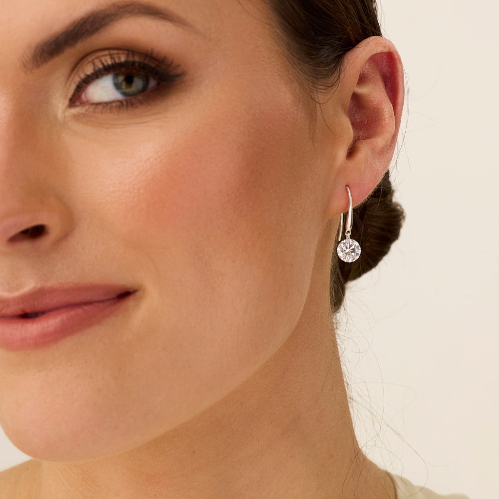 Diamond Burst Earrings (Silver)