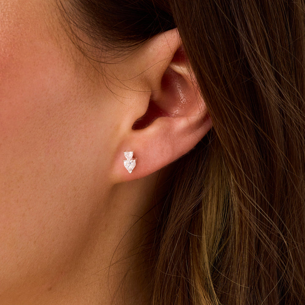 Mini Heart Studs