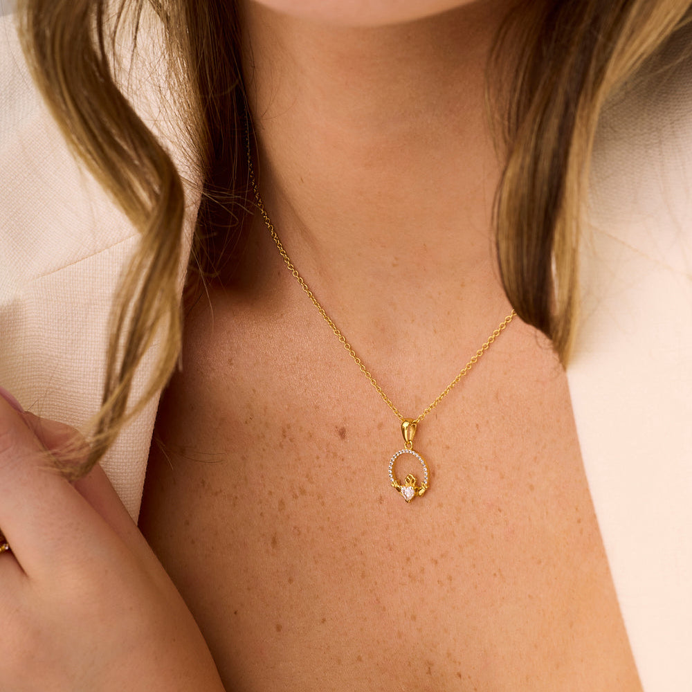 Claddagh Necklace - Gold