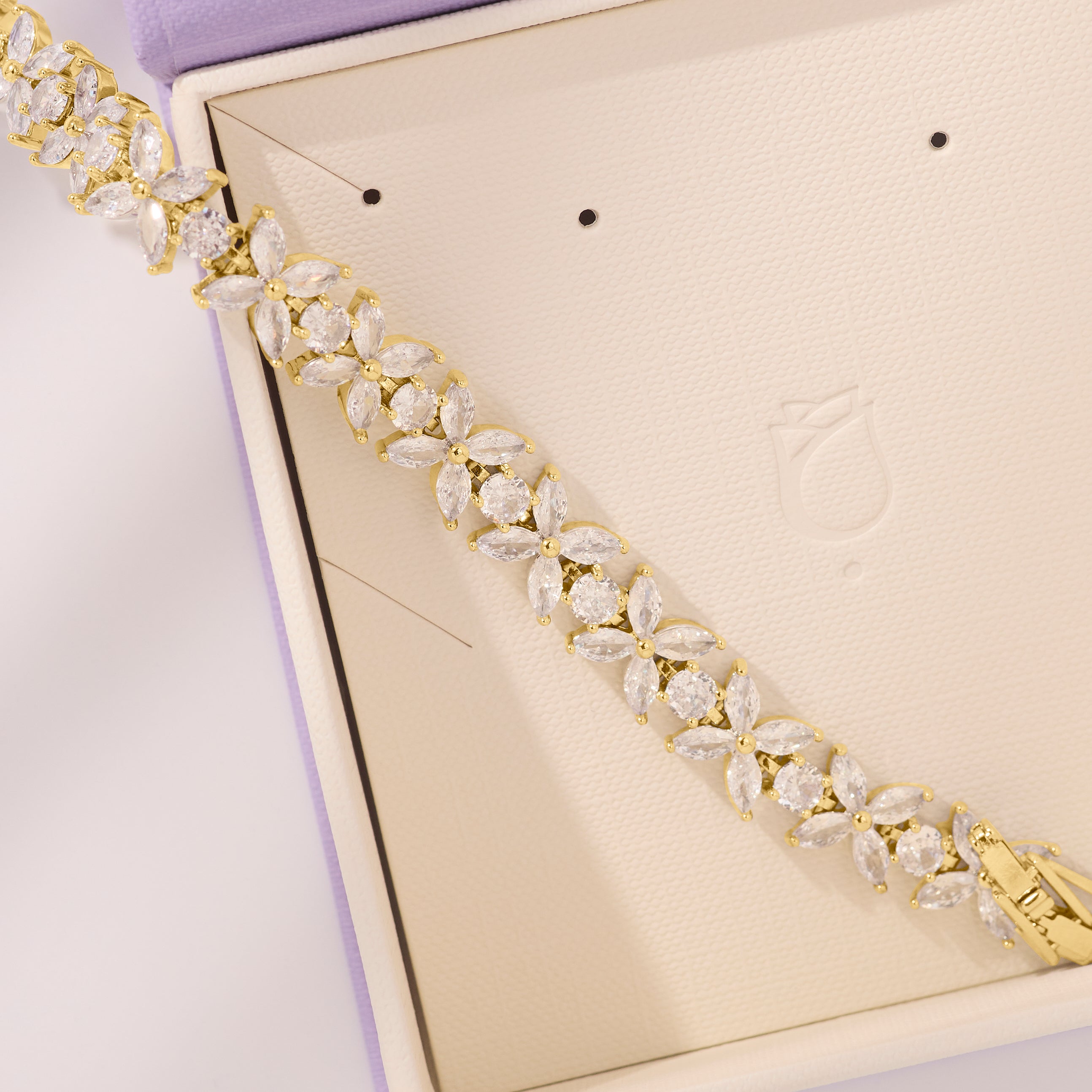 Forget Me Not Bracelet (Gold)