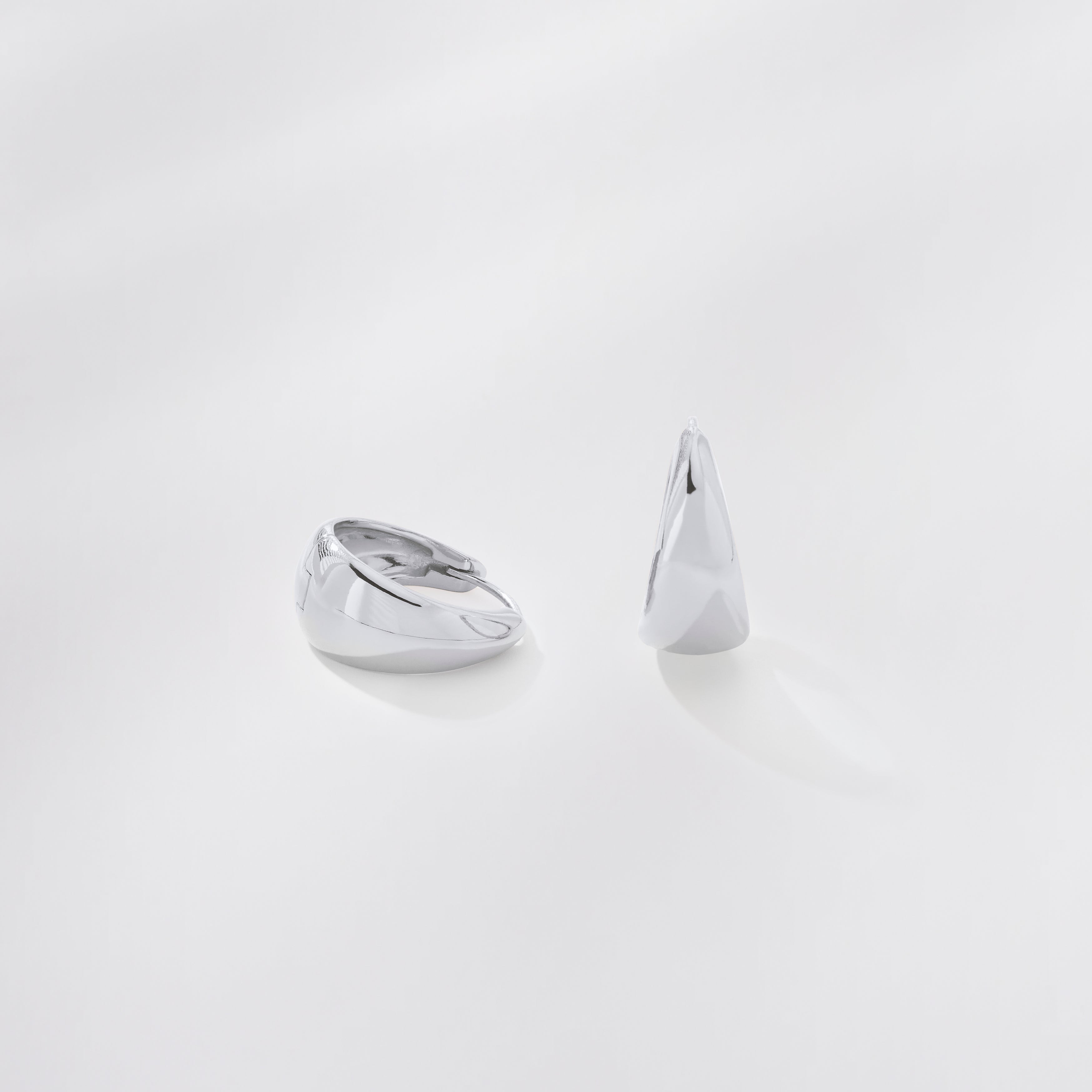 Marlow Hoops Medium 15mm (Silver)