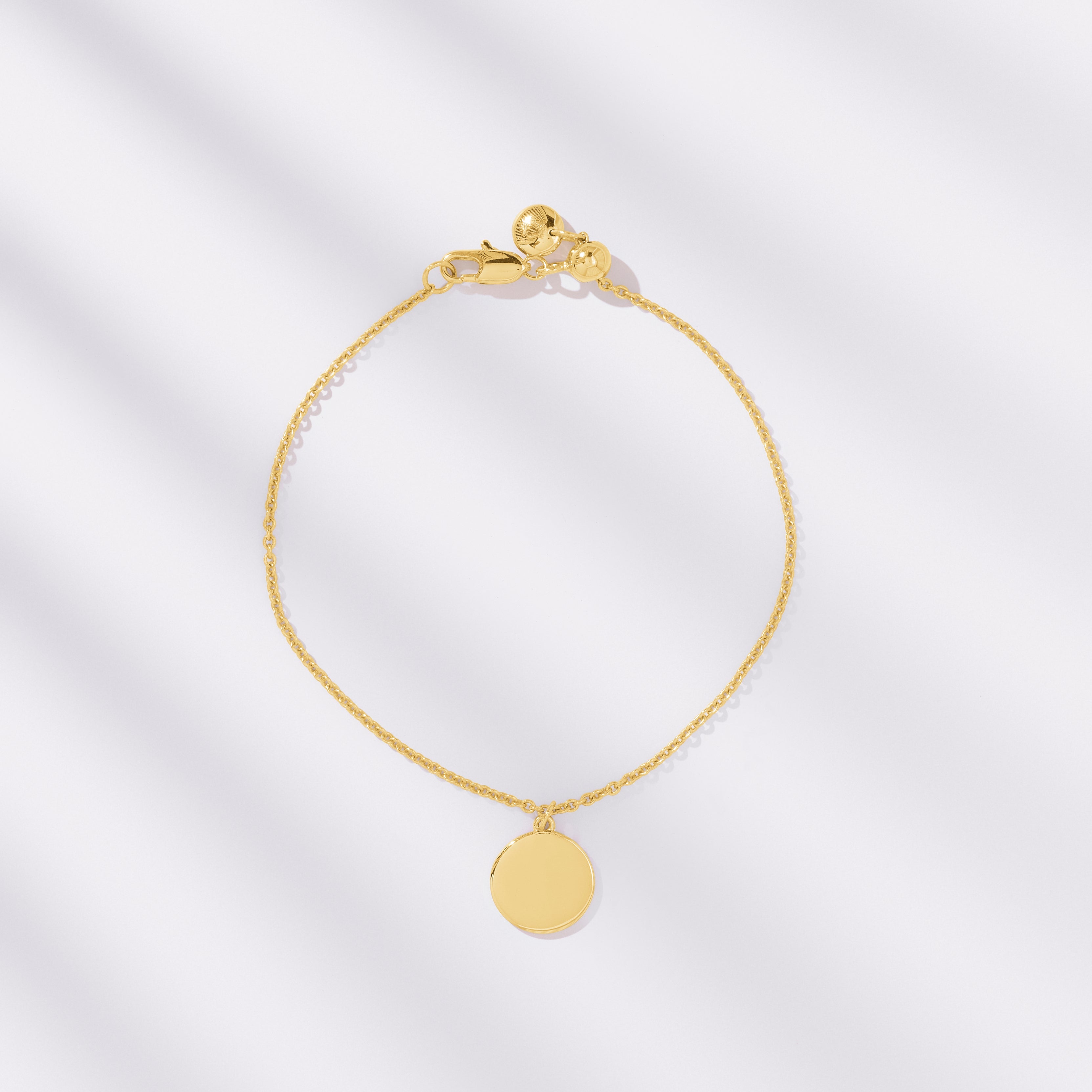 Personalised Coin Bracelet (Gold)