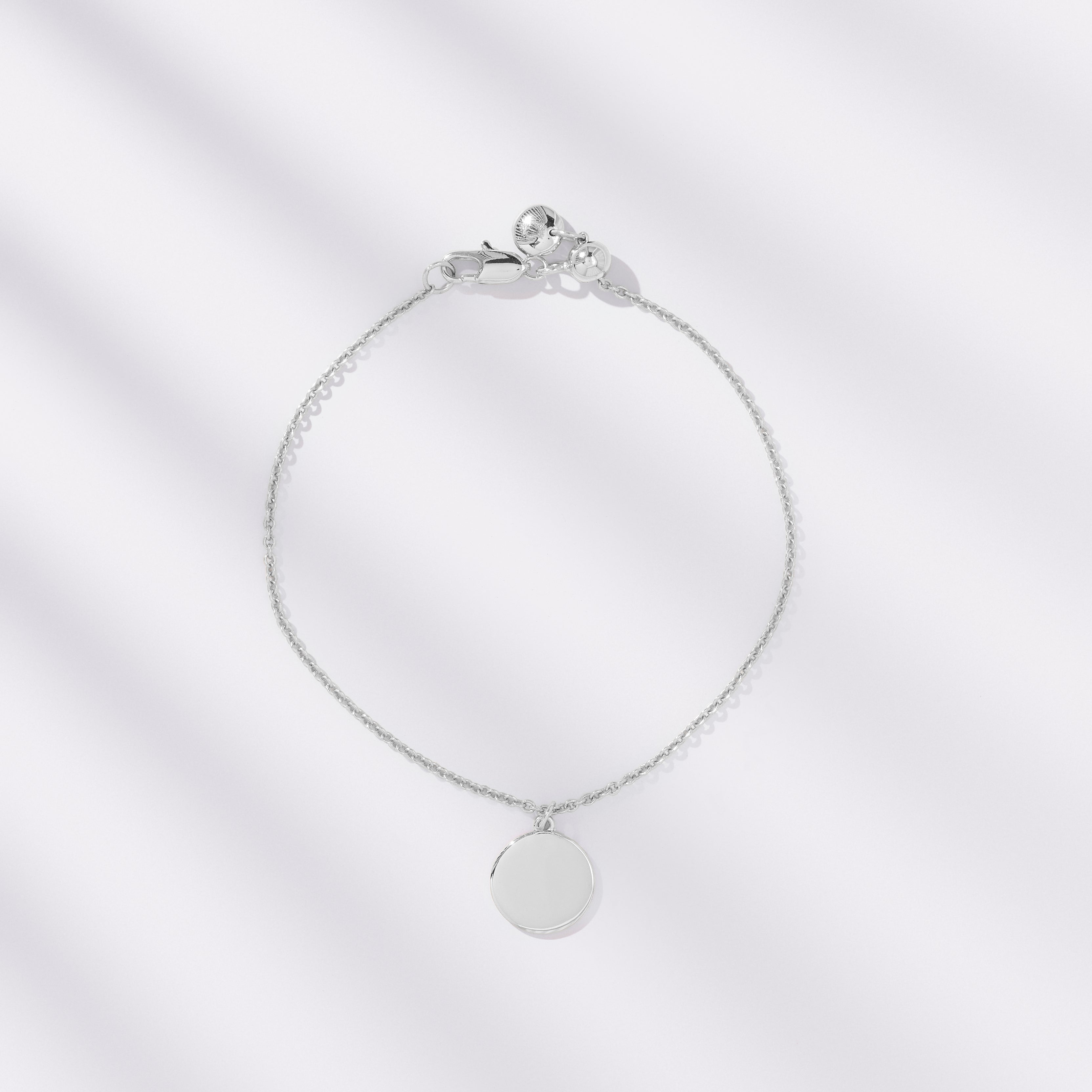 Personalised Coin Bracelet (Silver)