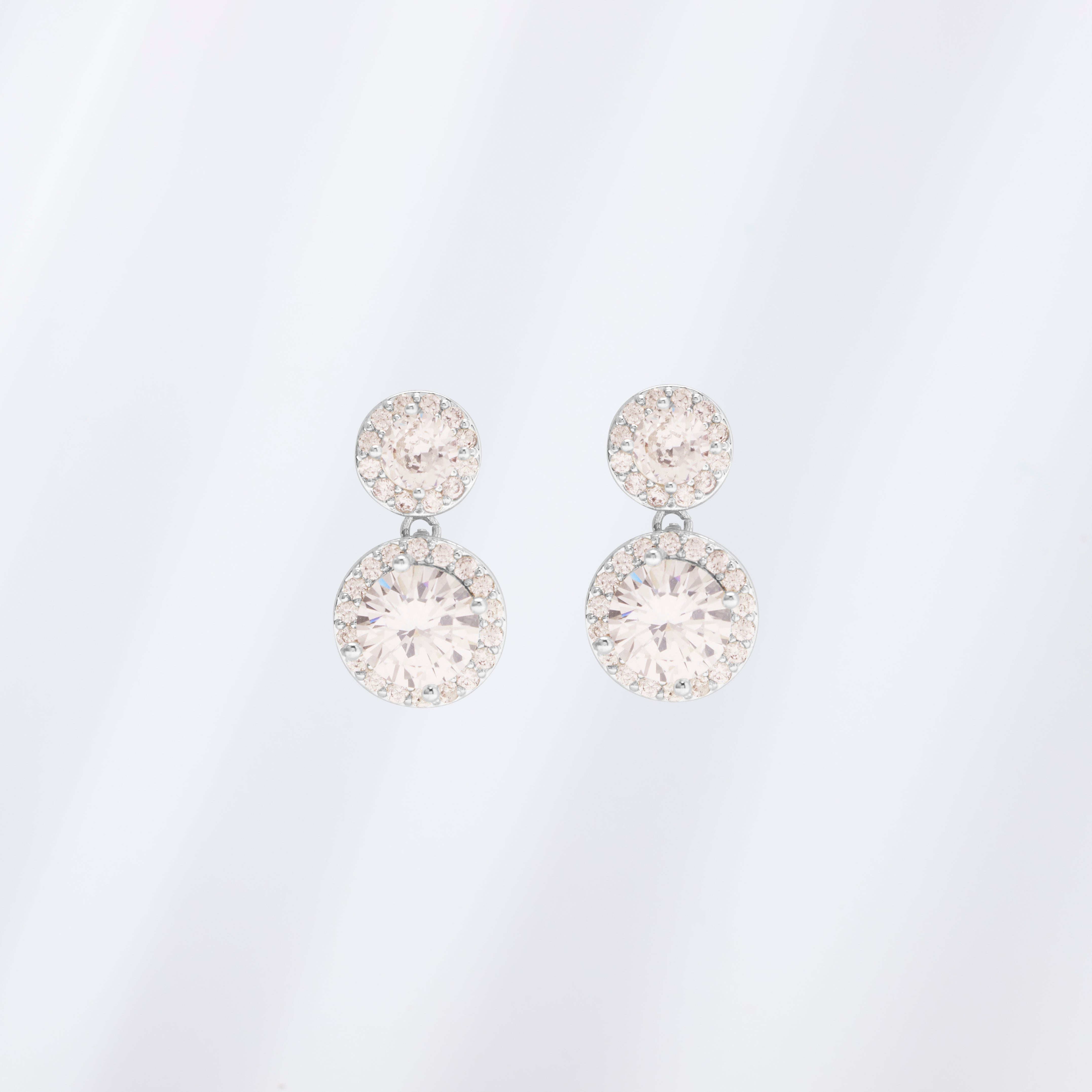Clip On Shimmer & Shine Earrings (Silver)