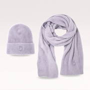 Soft Touch Pale Lilac Hat & Scarf Set
