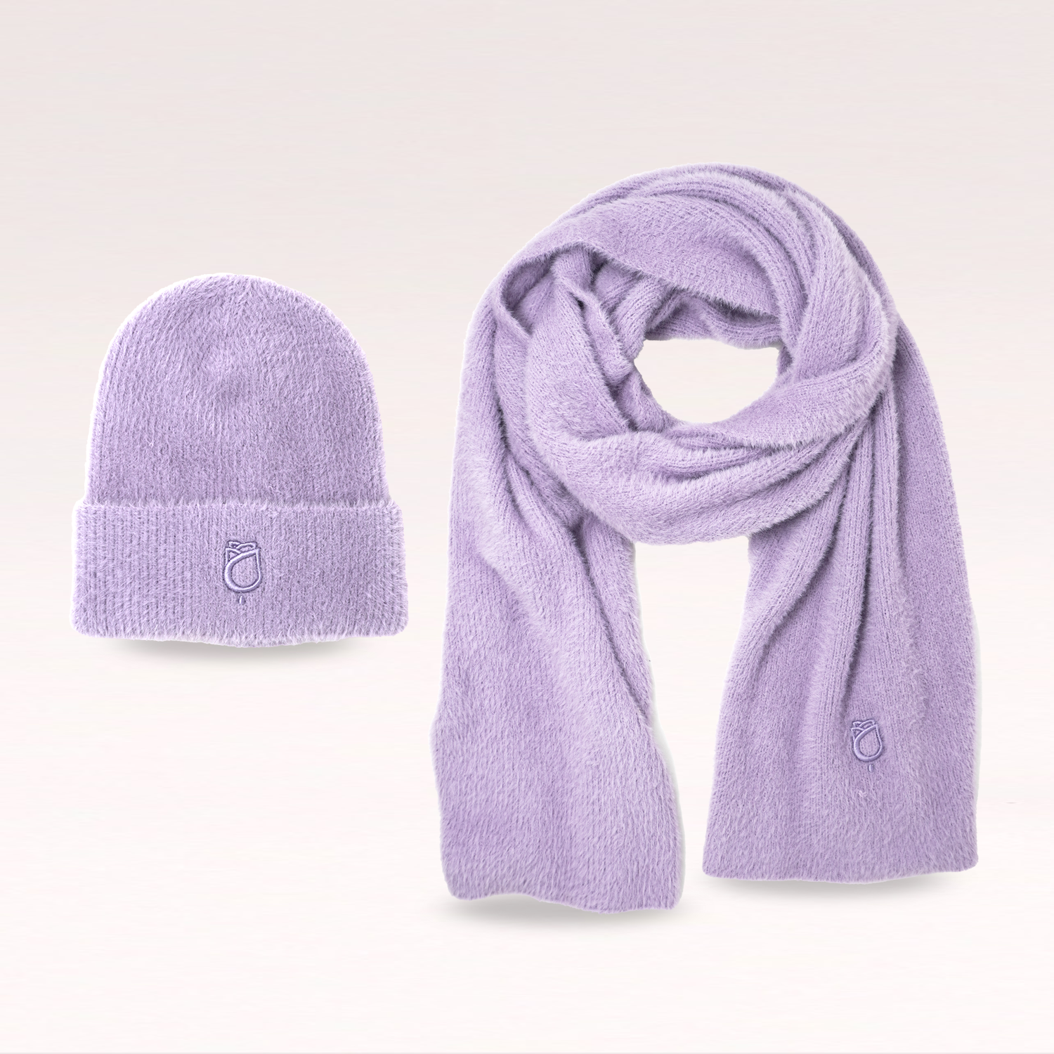 Soft Touch Lavender Hat & Scarf Set