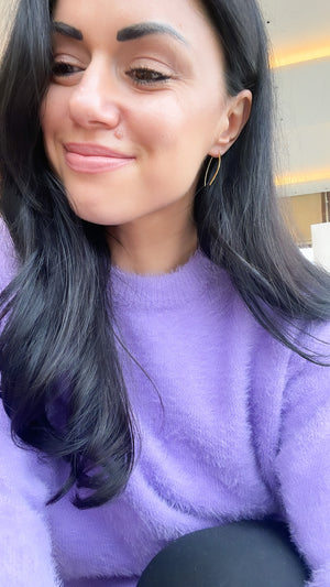 Gold Fishbone Earrings