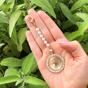 Bouquet Charm - Gold Circle