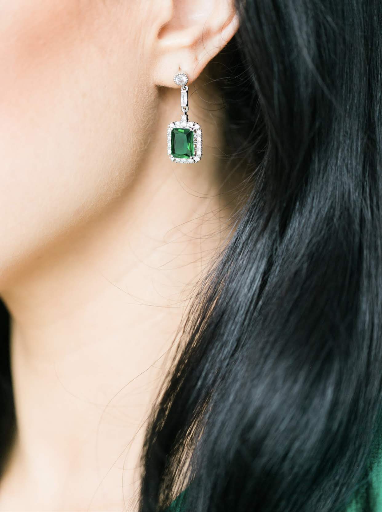 Emerald Isle Earrings (Silver)
