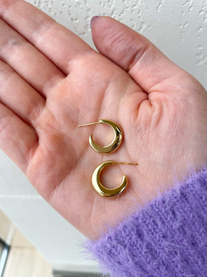 New Moon Earrings (Gold)