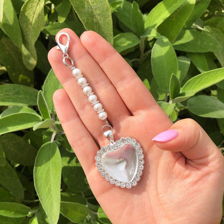 Bouquet Charm - Silver Heart