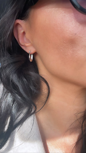 Mini Torc Earrings (Silver)