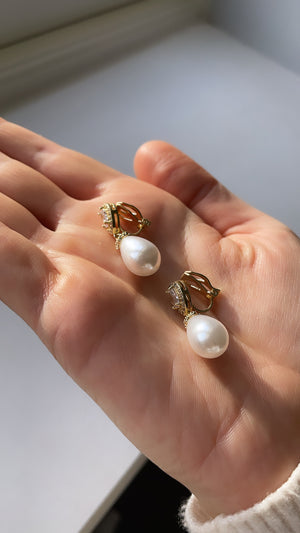 Clip On Glitz & Glam Earrings (Gold)