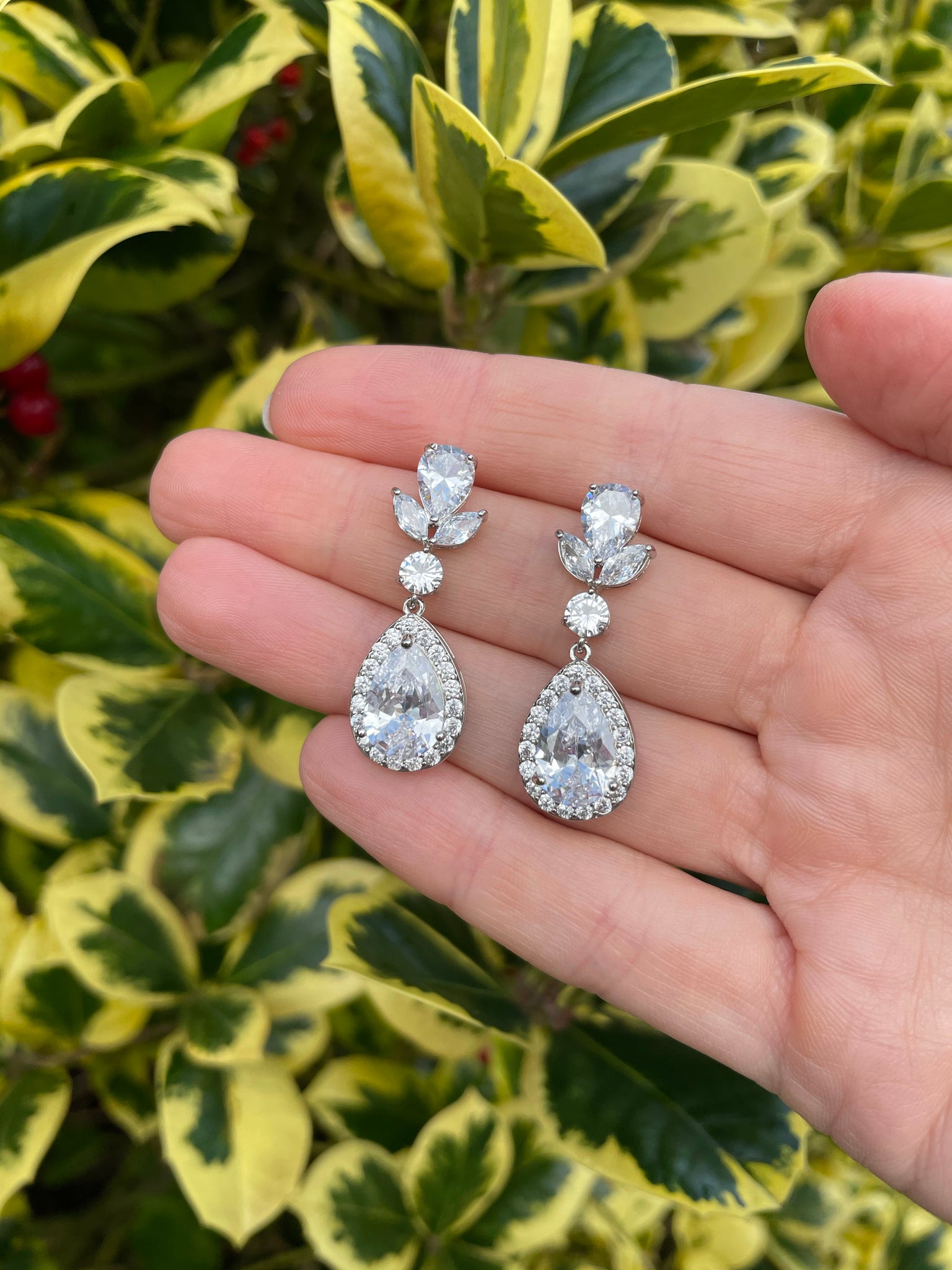 Bedazzled Earrings (Silver)
