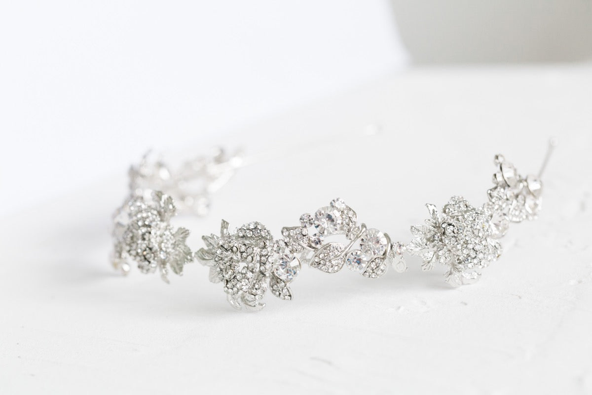 Wildflower Hairband (Silver)