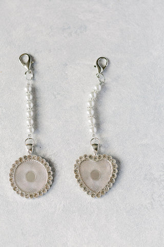 Bouquet Charm - Silver Heart