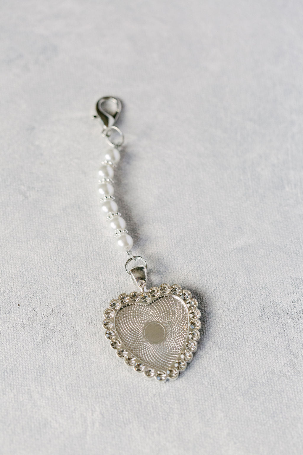 Bouquet Charm - Silver Heart