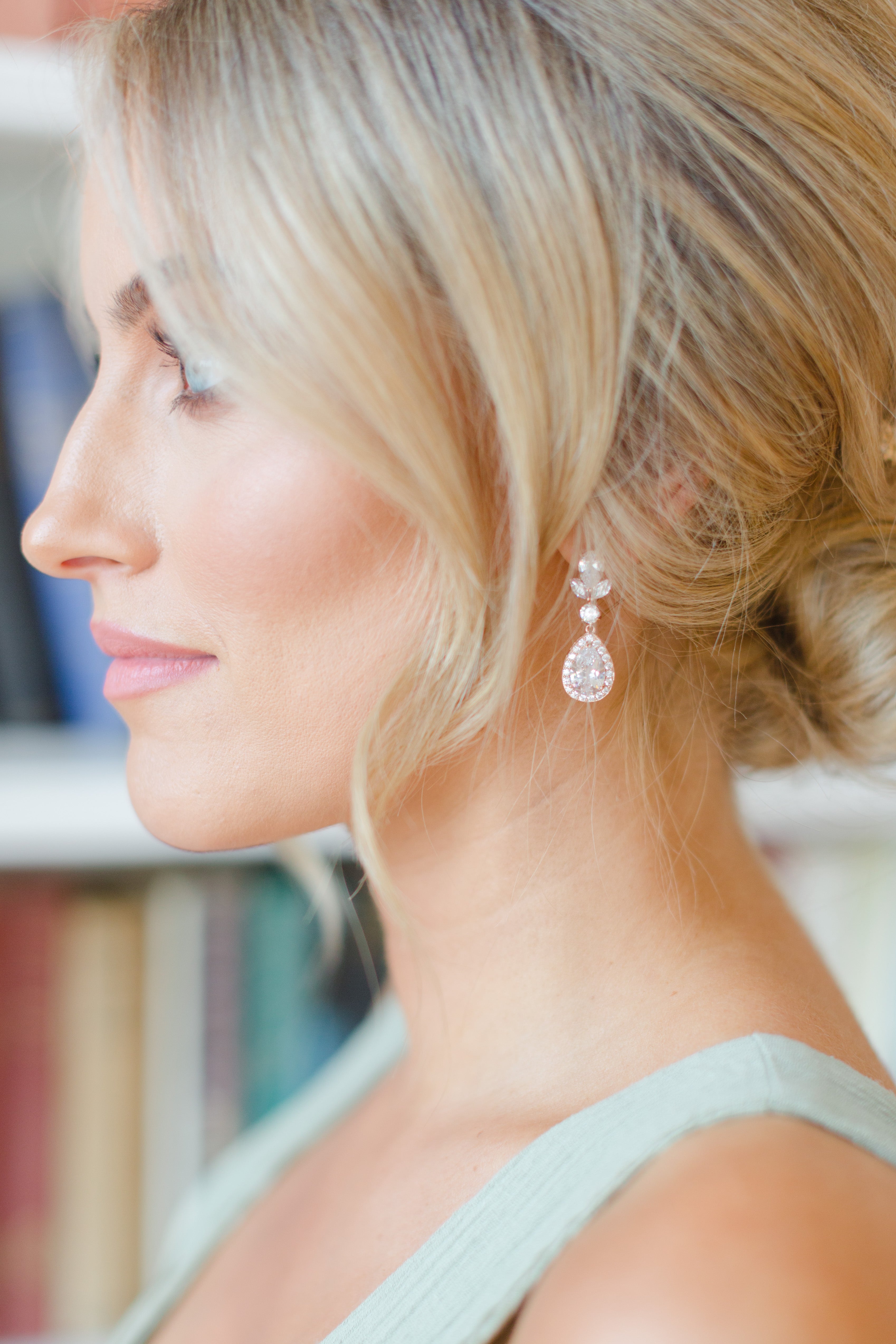 Bedazzled Earrings (Rose Gold)